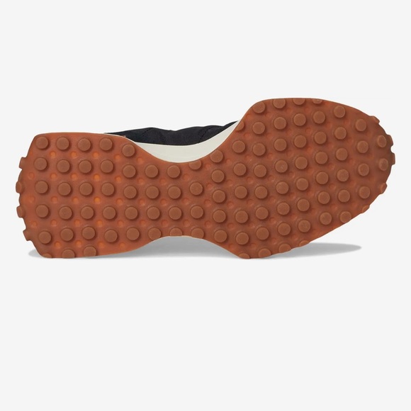 New Balance Classics 327 Black and Cream Sneakers - Picture 3 of 11